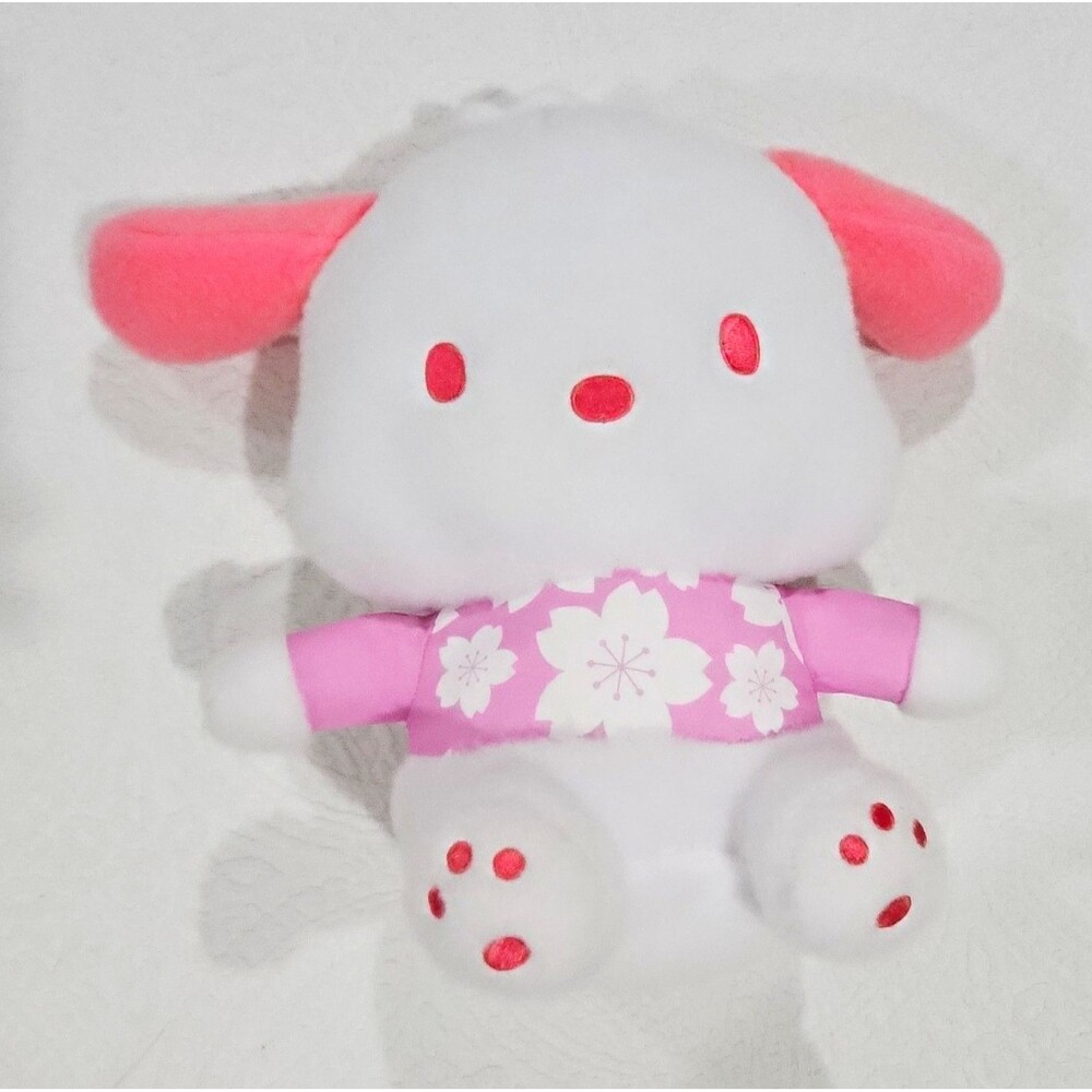 Sanrio Pochacco Sakura Cherry Blossom Pink Plush 2025 SKJ Kawaii